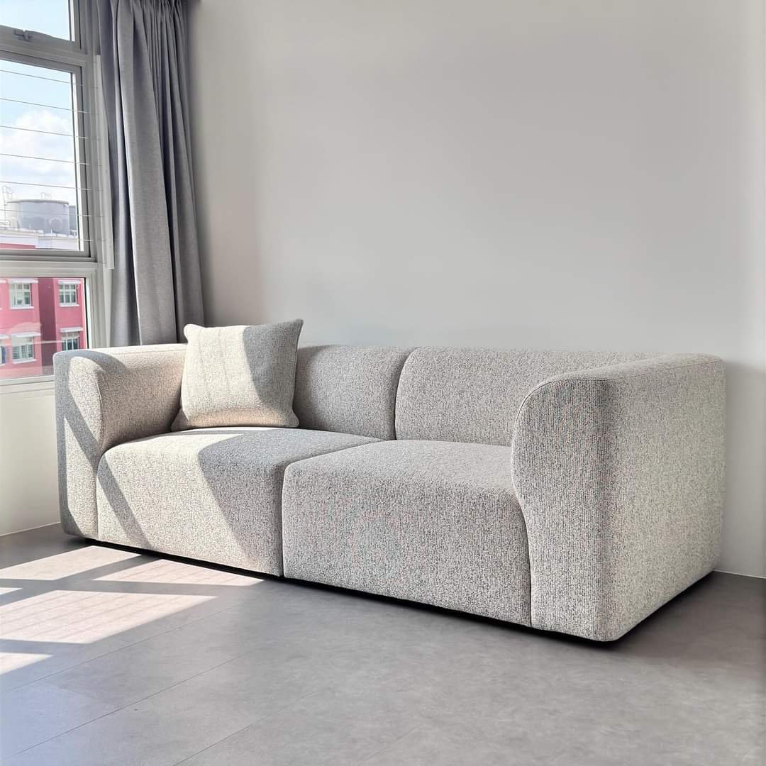 Bouclé Modular Two-Seater