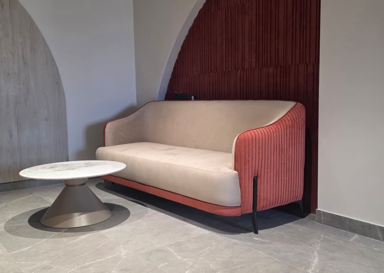 Coral Channel-Tufted Tub Sofa