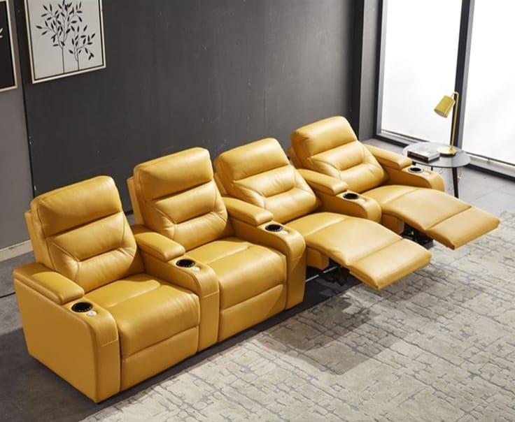 Mustard Leather Home Theatre Row
